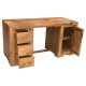 Kolonialne drewniane biurko 80x150x60