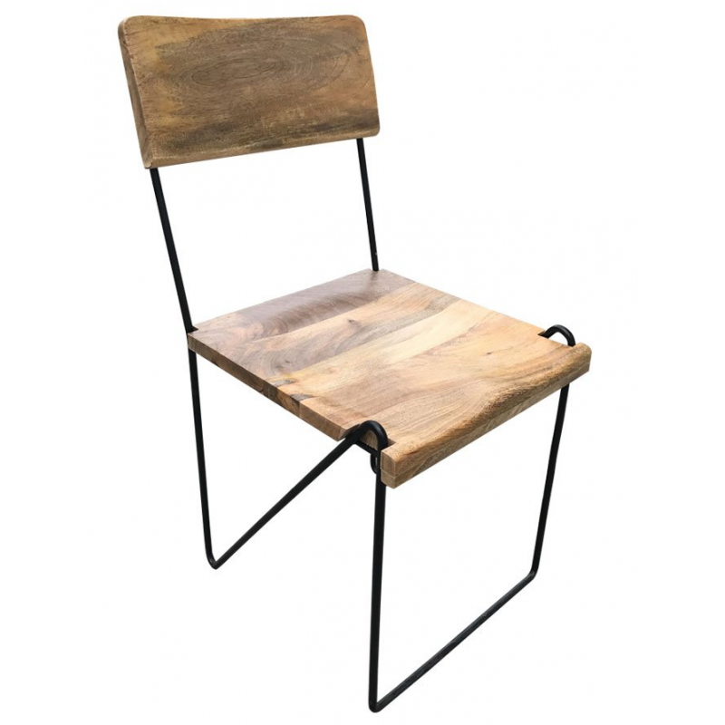 Krzesło LOFT z drewna mango 44x45x91