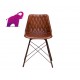 Loftowe Krzesło ze skóry 47x50x74