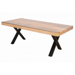 Industrialny drewniany stół 200x90