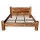 Palisandrowe drewniane łóżko ZEN 160x200
