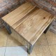 Drewniany loftowy stolik 60x60x50