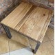 Drewniany loftowy stolik 60x60x50