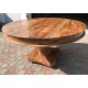 Drewniany okrągły stół 120x120x80
