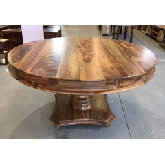 Drewniany okrągły stół 120x120x80