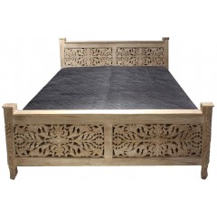 Drewniane orientalne łóżko 180x200