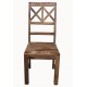 Drewniane palisandrowe krzesło 45x48x105