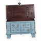 Indyjski drewniany kufer 80x40x45