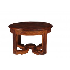 Okrągły drewniany stolik 70x45x70