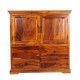Drewniana klasyczna komoda 120x120x45