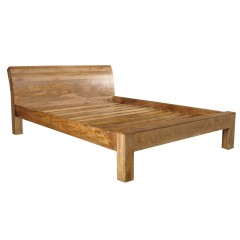 Drewniane kolonialne łóżko 160x200