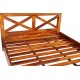 Drewniane kolonialne łóżko 180x200
